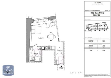 Appartement à louer 1 pièce 36.4m² - Photo 5