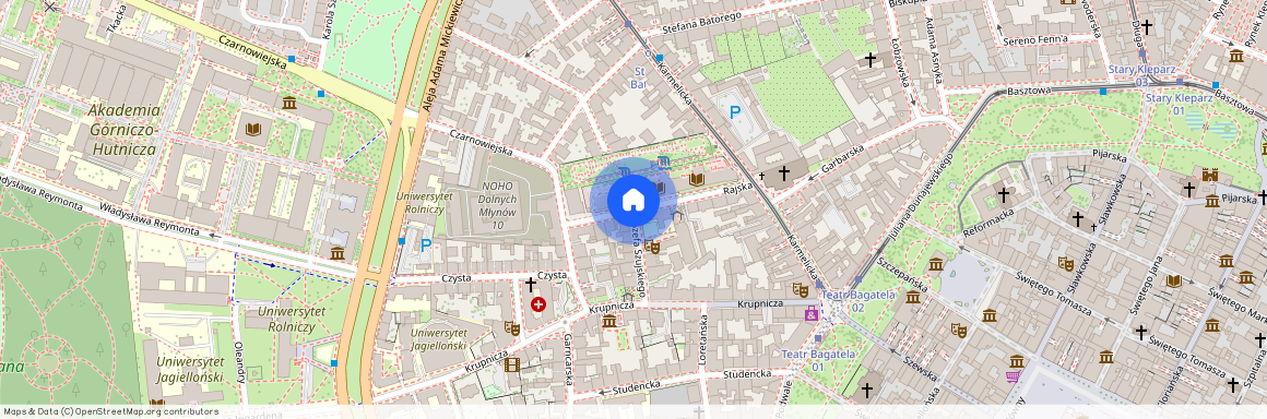 ul. Rajska, Piasek, Stare Miasto, Kraków, małopolskie