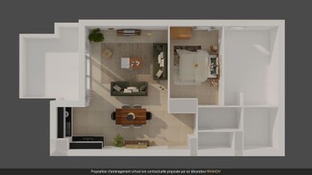 location Appartement T3 DE 59.75m² À LE PUY STE REPARADE - Photo 3
