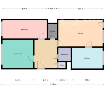 Pronájem bytu 3+1 65 m², Hamerská 329, Litvínov - Фото 2