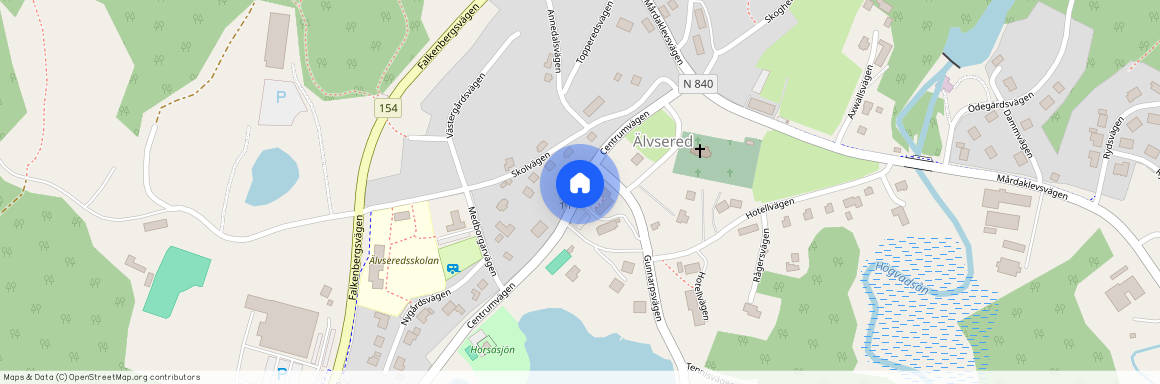 Skolvägen, Älvsered