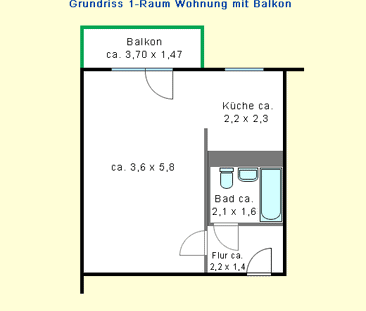 Perfekte Singlewohnung mit Loggia - Photo 3