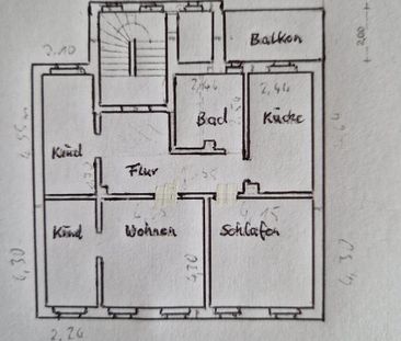 Lichtdurchflutete 4-RW mit großem Balkon im 2.OG in 4-Familienhaus ... - Photo 4