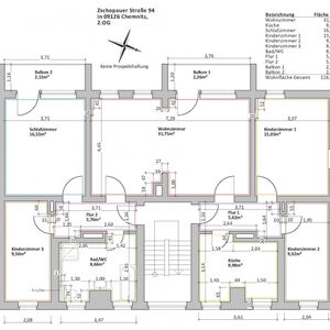 5-Raum-Wohnung mit zwei Balkonen - Foto 2