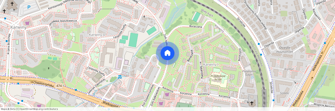 Zofii Nałkowskiej, Gdynia, Karwiny