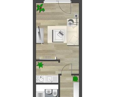 Klein, aber Dein - 1-Raum-Wohnung mit Balkon - Photo 4