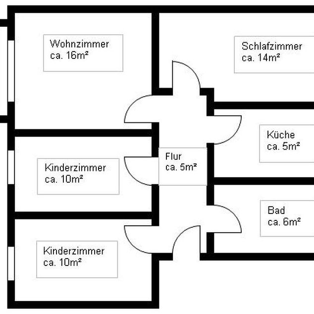 4 Raum-Wohnung mit Balkon - Photo 2