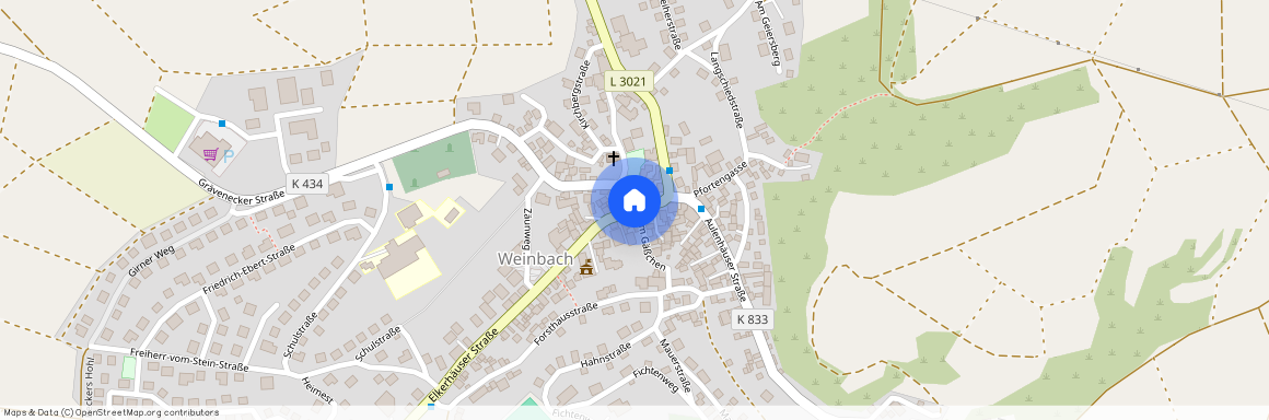 35796 Weinbach, Dachgeschosswohnung zur Miete