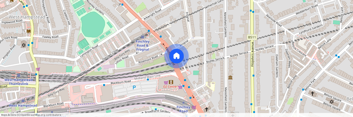 Finchley Road, Frognal Court Finchley Road, NW3