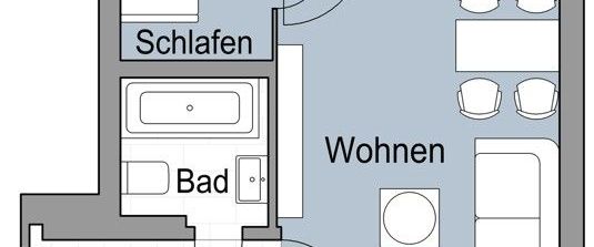 Ab sofort: Gemütliche 1,5 Zimmerwohnung mit Einbauküche und Balkon - Photo 1