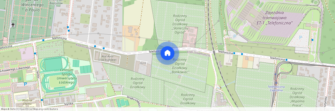 Telefoniczna 23, Łódź, Stoki