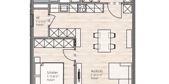 Erstbezug: Geräumige 2-Zimmer Wohnung im 2. OG / Top B09 - Photo 3