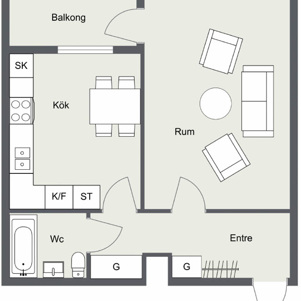 Stor 1:a Bommagatan 10B - Photo 2