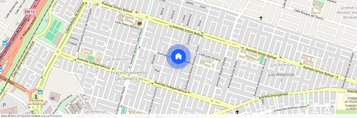 AVENIDA JOSE DE SAN MARTIN, La América, Ecatepec de Morelos, Estado De México, 55076