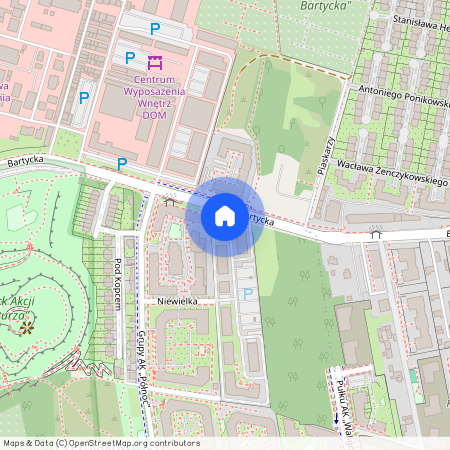 ul. Bartycka, Czerniaków, Mokotów, Warszawa, mazowieckie