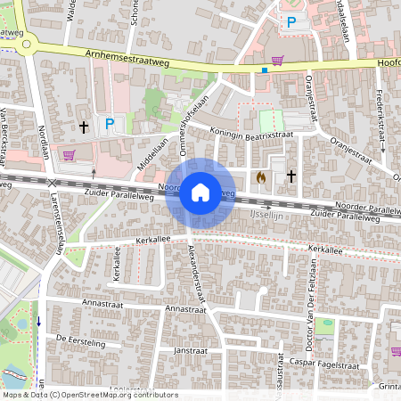 Velp-Zuid beneden spoorlijn, 6882 AG, Zuider Parallelweg, Velp