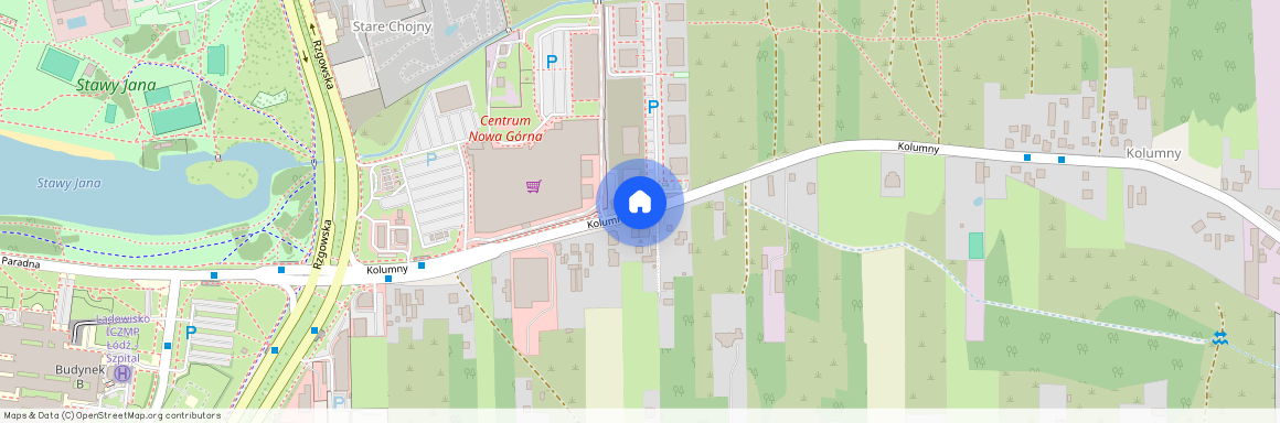 Górna, Kolumny, Łódź