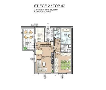 "DER MARKHOF"! Optimal geplanter Zwei-Zimmer-Erstbezug mit Loggia! ... - Photo 6