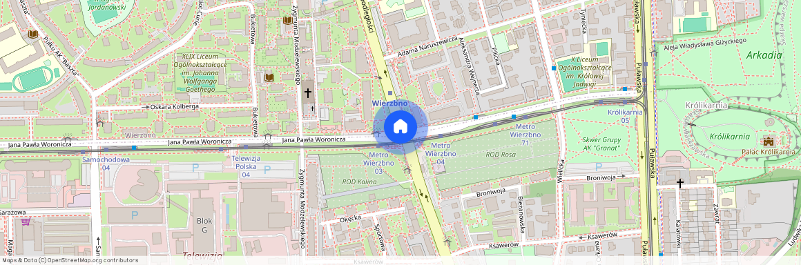 Mokotów, ul. Jana Pawła Woronicza, Warszawa