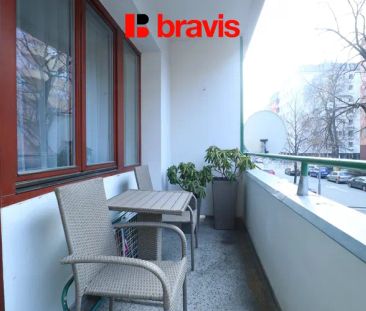 Pronájem zařízeného bytu 1+1, Brno - Veveří, ulice Bayerova, lodžie - Photo 1