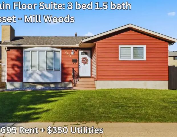 3 Bedroom Main Floor Suite in Mill Woods | Edmonton - Photo 1