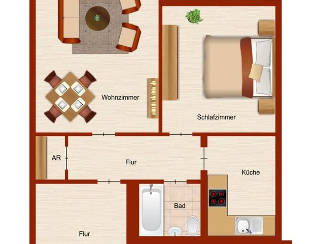 Gemütliche Etagenwohnung mit Balkon in Siegen - 60m² Wohnfläche - Photo 1