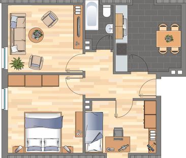 2-Zimmer-Wohnung in Wilhelmshaven City - Photo 1