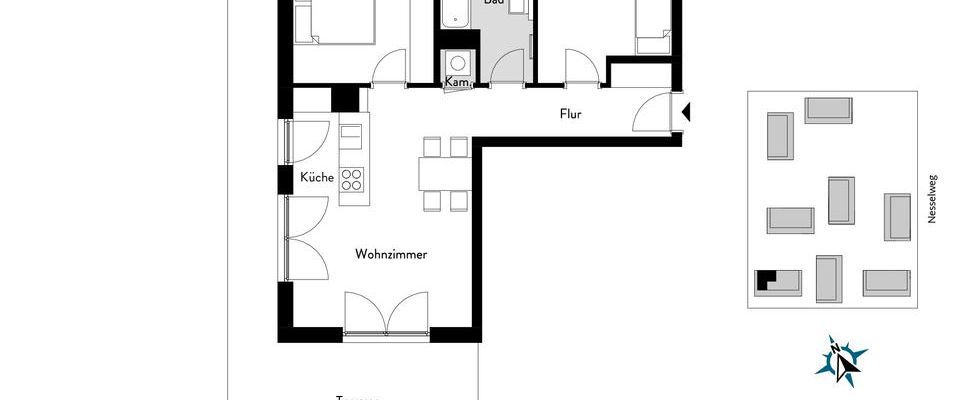 Moderne 3 Zimmer Wohnung mit Terrasse im Grünen! - Photo 1