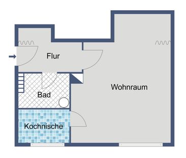 Kleine Wohnung in Fechenheim! - Foto 1