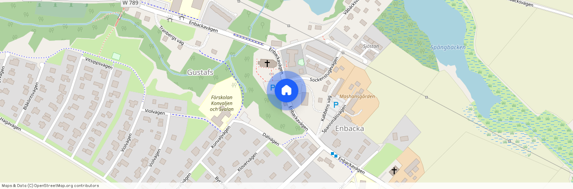 Enbackavägen, Gustafs