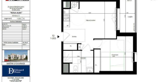 Location appartement 2 pièces 41.78 m² à Laval (53000) - Photo 3