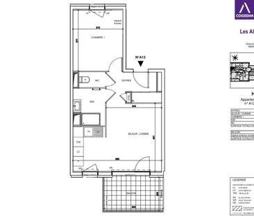 location Appartement T2 DE 43.64m² À GRENOBLE - Photo 1