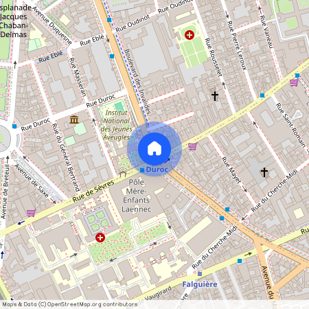 Rue de Sèvres et Bld des Invalides 75007 Paris (7e arrondissement)