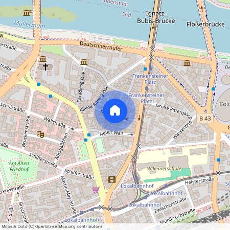 Klappergasse, 60594 Frankfurt am Main - Sachsenhausen