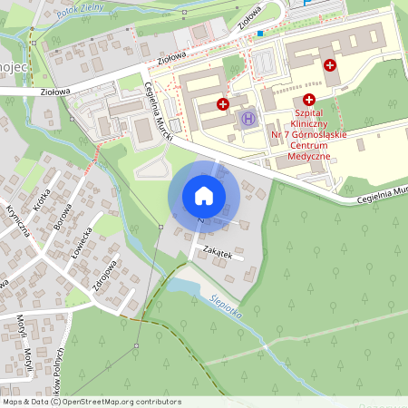 ul. Zakątek, Piotrowice-Ochojec, Katowice, śląskie