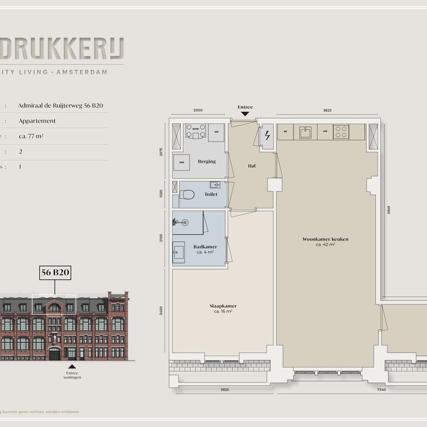 Appartement te huur: Admiraal De Ruijterweg 56-B20 1056 GL Amsterdam - Photo 2