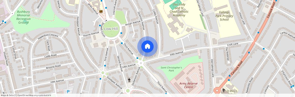 Dickinson Avenue, Low Hill, Bushbury, Wolverhampton, West Midlands, WV10