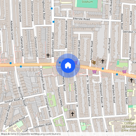 at London, Flat 3 119 Uxbridge Road TW12