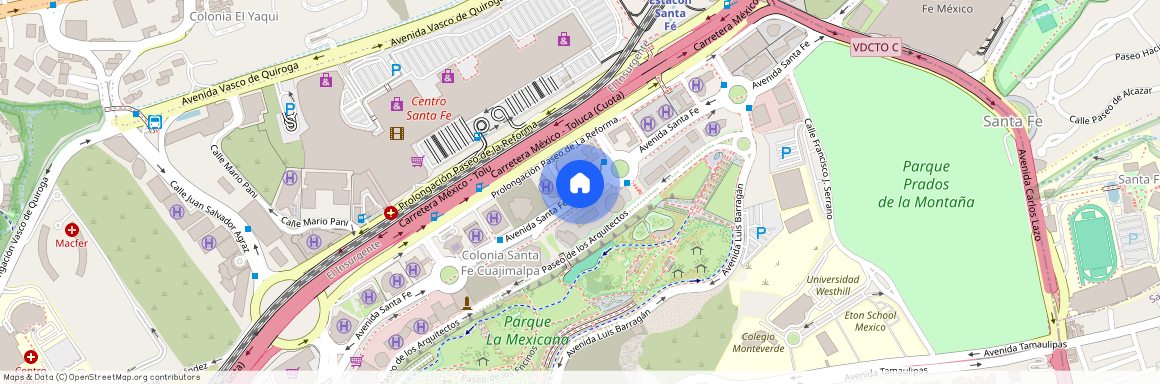 Avenida Santa Fe, Santa Fe Cuajimalpa, Santa Fe, Ciudad de México, Cuajimalpa de Morelos, Ciudad de México, 05348, México