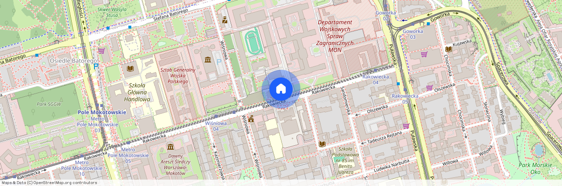 ul. Rakowiecka, Stary Mokotów, Mokotów, Warszawa, mazowieckie