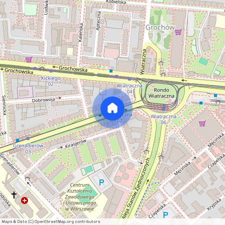 al. Aleja Jerzego Waszyngtona, Grochów, Praga-Południe, Warszawa, mazowieckie