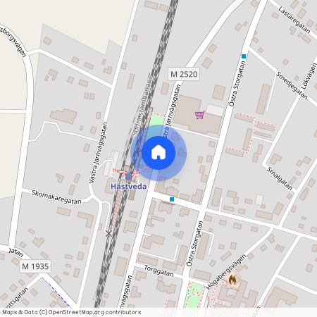 Östra järnvägsgatan, Hästveda