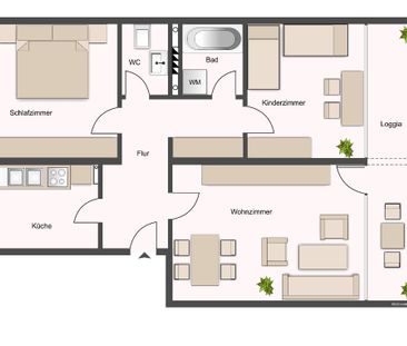 3-Zimmer-Wohnungn Darmstadt-Kranichstein sucht neue Mieter - Foto 1