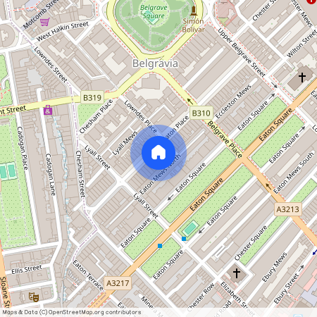 Eaton Place, Belgravia, London, SW1X