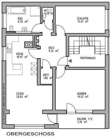 Moderne Wohnung im 1. Obergeschoss inklusive Einbauküche und zwei Außenstellplätze in Eitensheim! - Photo 4
