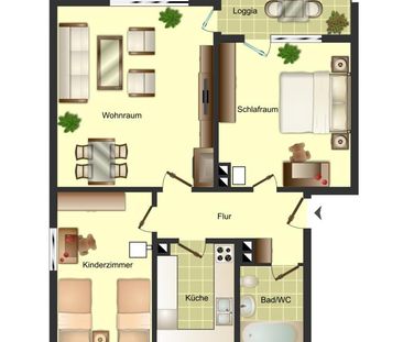 Demnächst frei! 3-Zimmer-Wohnung in Soest - Foto 1