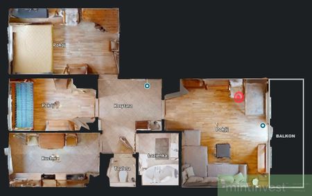 3 pok. na wynajem Centrum częściowo umeblowane - Фото 4