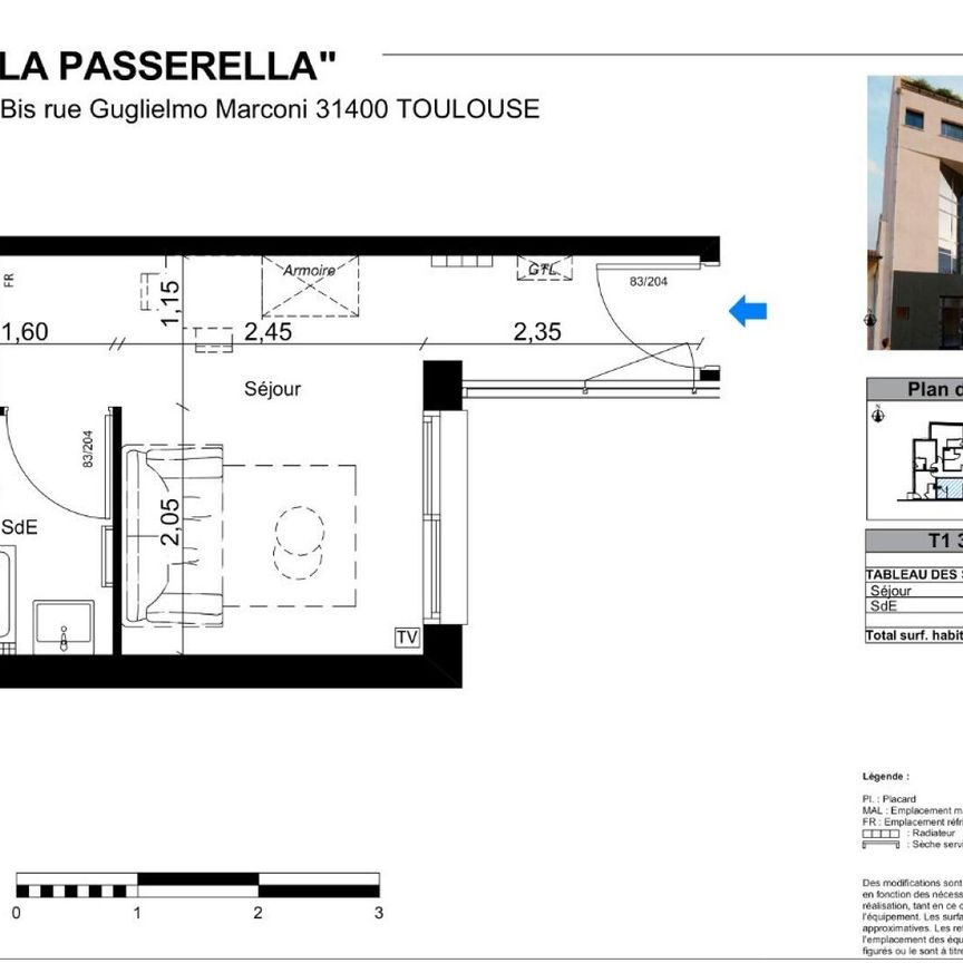 location Appartement T1 DE 15.65m² À TOULOUSE - Photo 2