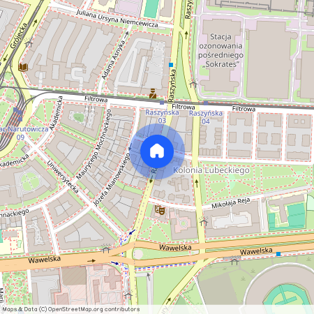 ul. Raszyńska, Filtry, Ochota, Warszawa, mazowieckie