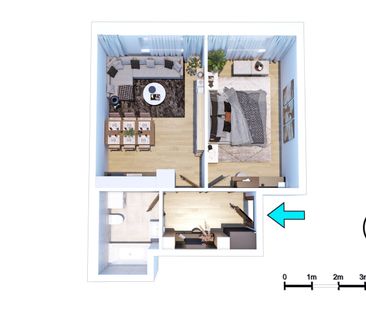 Pronájem bytu 2+kk 47 m², Toužimská 943, Praha - Фото 3